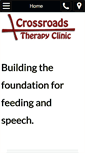 Mobile Screenshot of crossroadstherapyclinic.com
