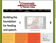Tablet Screenshot of crossroadstherapyclinic.com